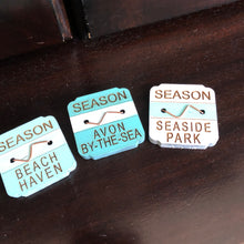 Load image into Gallery viewer, New Jersey Beach Badge Magnet 1 1/2" x 1 1/2" with Free Shipping