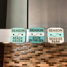 Load image into Gallery viewer, New Jersey Beach Badge Magnet 1 1/2" x 1 1/2" with Free Shipping