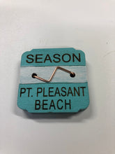 Load image into Gallery viewer, New Jersey Beach Badge Magnet 1 1/2" x 1 1/2" with Free Shipping